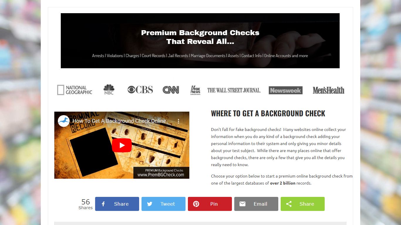 Premium Background Checks - The Details You Need - PremOffers